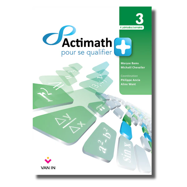 Actimath pour se qualifier + 3 - 4h/semaine livre-cahier